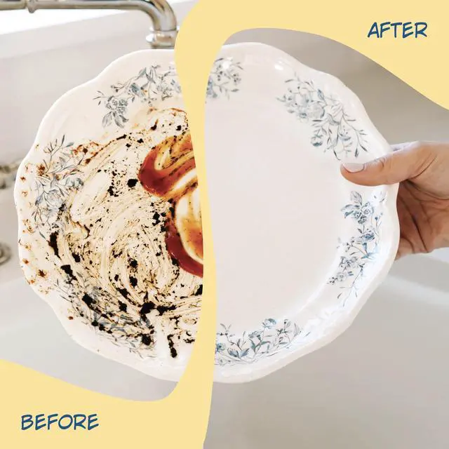 Alt view image 4 of 7 - Dishwasher Powder - 50 Load - Plant-Based Dishwasher Detergent - Septic Safe, Fragrance-Free - Easily Penetrates Grease & Food Particles - Phosphate-Free - (Made in Canada)