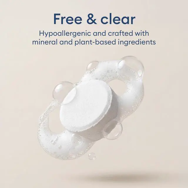 Alt view image 5 of 7 - Dishwasher Detergent Tablets, 40 Count - Plastic-Free, No PVA, No Microplastics - 2x Enzyme Power for Sparkling Dishes - Plant-Based, Fragrance-Free, Septic Safe, FSC-Certified Kraft Packaging