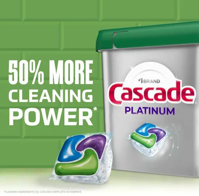 Alt view image 4 of 7 - Platinum Dishwasher Pods, Dishwasher Detergent, Dish Detergent Soap, Lemon, 40 Count