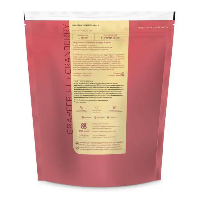 Alt view image 2 of 5 - Dishwasher Detergent Powder, 80 Loads, Grapefruit Cranberry