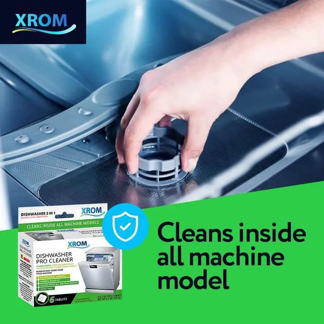 Alt view image 6 of 7 - Dishwasher Cleaner Tablets, Plant Based, Deep Clean and Descaler, Removes Odors & Hard Water Stains, 6 Treatments.