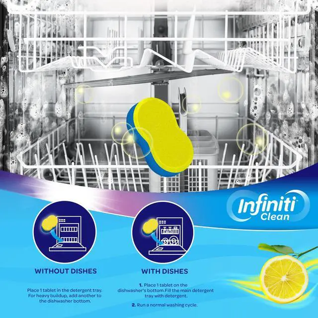 Alt view image 5 of 7 - Dishwasher Cleaner and Deodorizer Tablets - Deep Clean Dishwasher Cleaner Tablets, Septic Safe, Natural Limescale Remover - Compatible with All Models (24 Pack)
