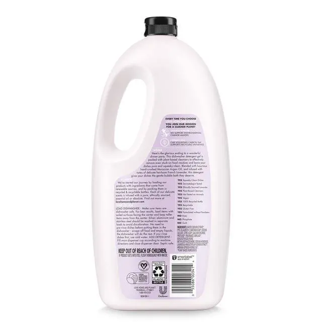 Alt view image 2 of 7 - Dishwasher Detergent, Gel Lavender & Argan Oil, 56 oz