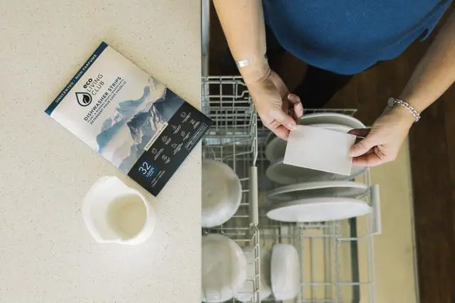 Alt view image 5 of 6 - Dishwasher detergent strips sheets unscented lightweight plastic free