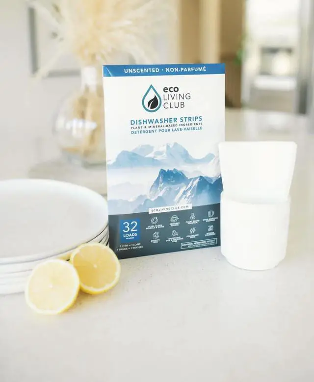 Alt view image 6 of 6 - Dishwasher detergent strips sheets unscented lightweight plastic free