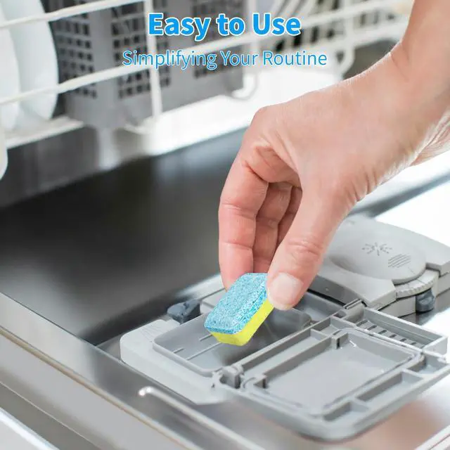 Alt view image 5 of 5 - Dishwasher Cleaner Tablets - 24 Pack Powerful Descaling and Refreshing Pods, Deep Cleaning for Dish Washer Machine, Heavy Duty for Sparkling Clean - Yearly Supply.