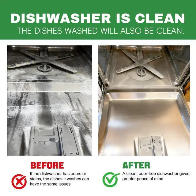 Alt view image 5 of 7 - Dishwasher Cleaner Tablets, 30 Pack, Helps Reduce Limescale, Grease & Odors, Supports Hard Water Buildup, for Dishwasher Spray Arms, Filters & Drains, Tea Tree Oil