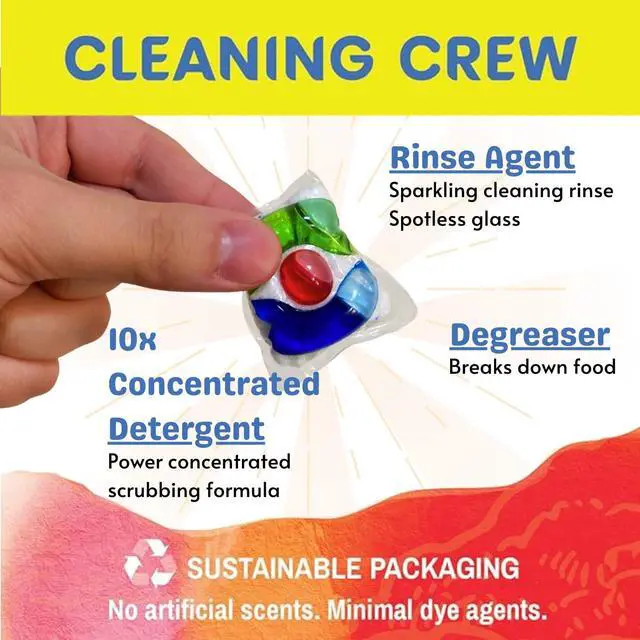 Alt view image 3 of 7 - Eco-Shines Dishwasher Detergent Pods With 3 in 1 Power of Liquid, Powder, and Gel for Brighter Cleaner Dishes