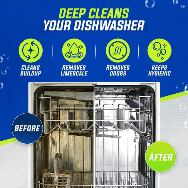 Alt view image 7 of 7 - Dishwasher Cleaner and Deodorizer Tablets 26-Pack, Deep Cleaning Descaler for Dishwasher Machine, Heavy Duty, Septic Safe, Removes Grease & Build-ups, 1 Year of Cleaning Supplies (Unscented)