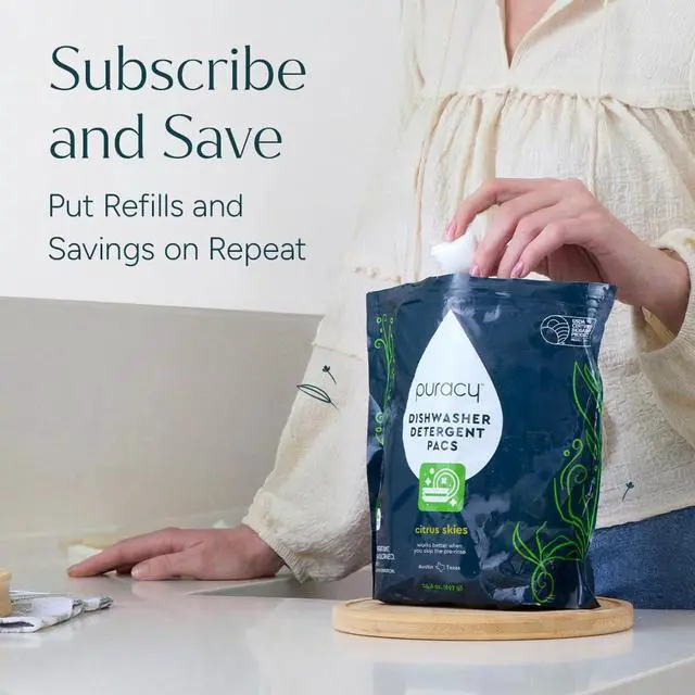 Alt view image 7 of 7 - Dishwasher Pods, Natural Dishwasher Detergent, Citrus Skies Dish tabs - Enzyme-Powered, Spot & Residue Free - TikTok Trend Items, Must Haves from TikTok Made Me Buy It (Citrus Skies, 50 Count)
