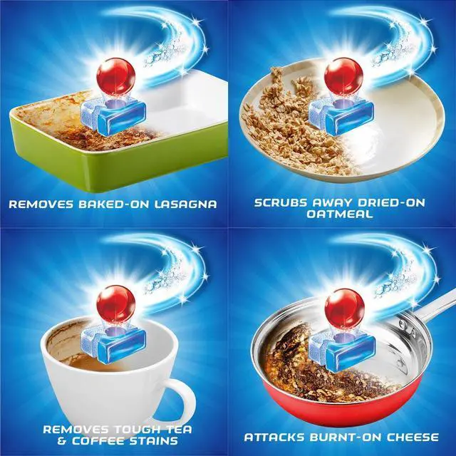 Alt view image 3 of 7 - Quantum Max Powerball, Dishwasher Detergent Tablets, 25 Tabs