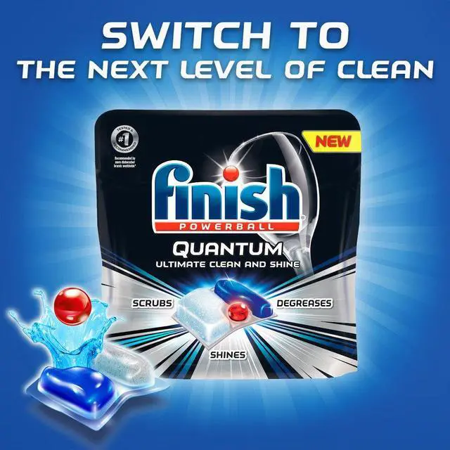 Alt view image 7 of 7 - Quantum Max Powerball, Dishwasher Detergent Tablets, 25 Tabs