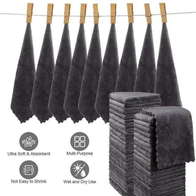 Alt view image 4 of 7 - Washcloths 48 Pack, Ultra Soft Face Towels 12 x 12 inch