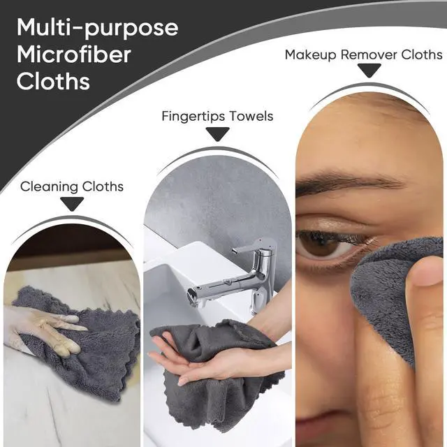 Alt view image 5 of 7 - Washcloths 48 Pack, Ultra Soft Face Towels 12 x 12 inch