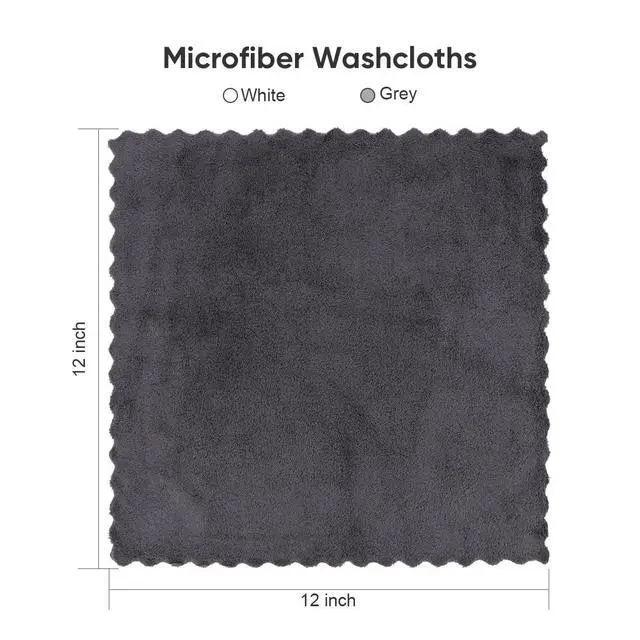 Alt view image 7 of 7 - Washcloths 48 Pack, Ultra Soft Face Towels 12 x 12 inch