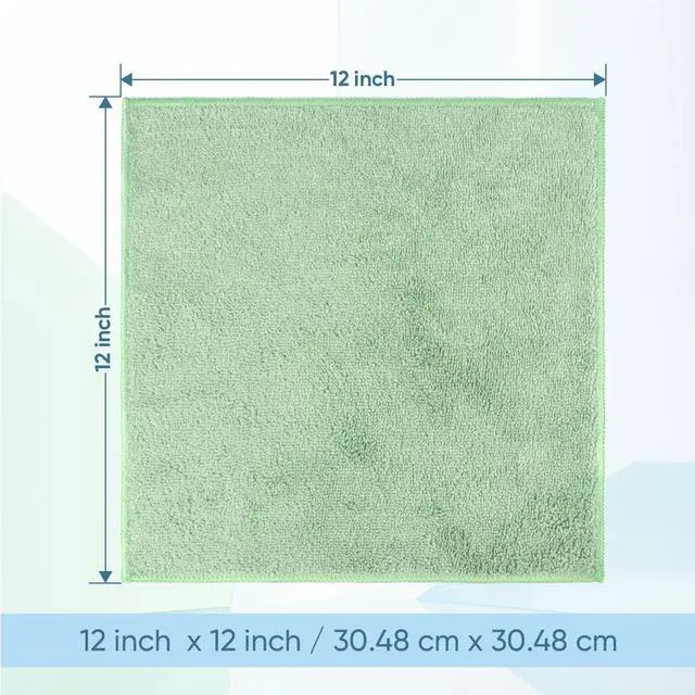 Alt view image 5 of 7 - Microfiber Washcloths 50 Pack, Highly Absorbent and Soft Face Towel, Multi-Purpose Wash Cloths for Bathroom, Hotel, Spa, Gym, and Kitchen, 12x12 Inch