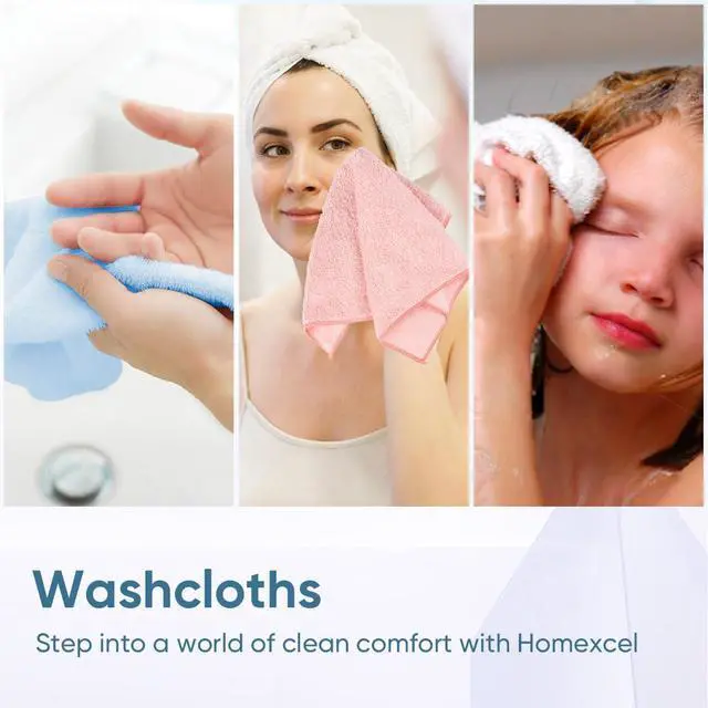 Alt view image 6 of 7 - Microfiber Washcloths 50 Pack, Highly Absorbent and Soft Face Towel, Multi-Purpose Wash Cloths for Bathroom, Hotel, Spa, Gym, and Kitchen, 12x12 Inch