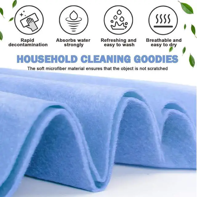Alt view image 6 of 7 - Ultra-Absorbent Miracle Cleaning Shammy, Super Absorbent Cleaning Cloth Multi-Purpose Non-Woven Cleaning Towels for Home Kitchen Bathroom Car Pet Stains(8 Pack)