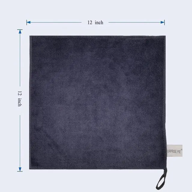 Alt view image 3 of 6 - 400 GSM Premium Microfiber Cleaning Cloths, Ultra Absorbent Lint-Free Towels for Kitchen, Glass, Countertops, Stainless Steel, Car Care & Household Cleaning, Reusable Washable 12" x 12"