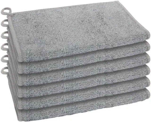 Main image of Bambou Odor-Free Kitchen Washcloths - Natural Kitchen Dish Cloths, 91% Bamboo-Derived Rayon Cellulose Fiber, Reusable, Absorbent, Hygienic, Fast Dry, Durable, Non-Scratch, Lint-Free - 6 pcs, 7x9