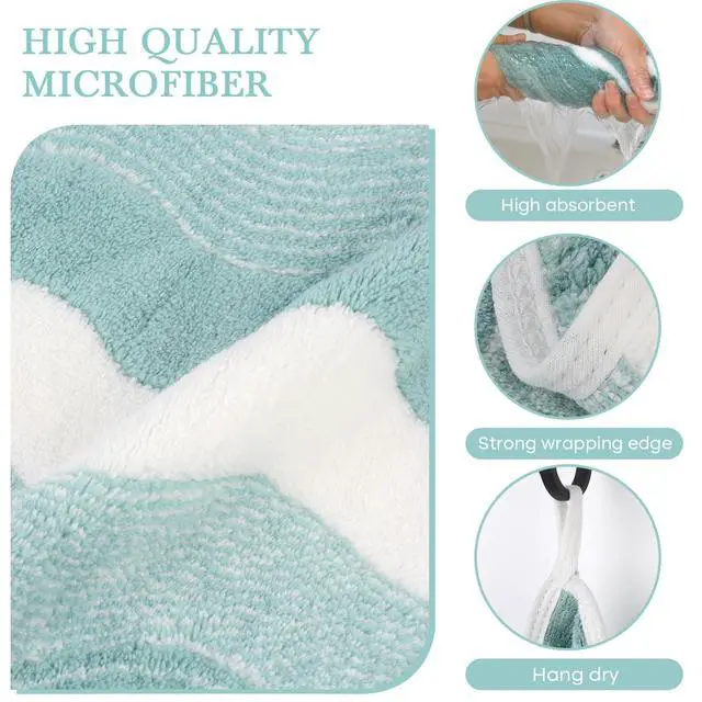 Alt view image 3 of 7 - Absorbent Coral Velvet Washcloth Ultra Soft Microfiber Face Towels 12 x 12 inch Multi-Purpose Face Cloths for Household and Sport