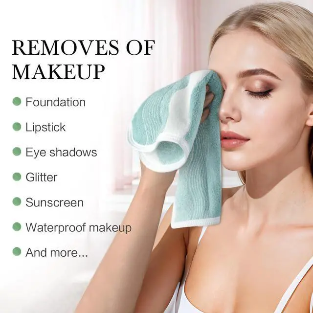Alt view image 6 of 7 - Absorbent Coral Velvet Washcloth Ultra Soft Microfiber Face Towels 12 x 12 inch Multi-Purpose Face Cloths for Household and Sport