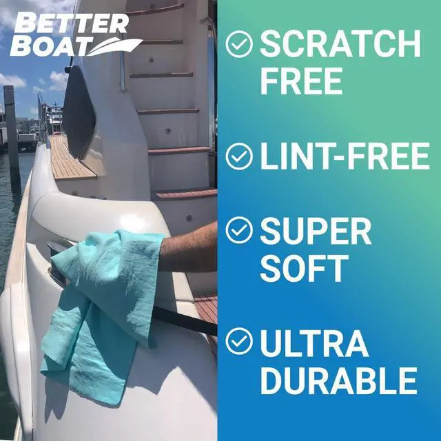 Alt view image 2 of 6 - Super Absorbent Towels, Synthetic Chamois Cloth for Car and Boat Drying, Smooth Cooling Towel, Marine Grade Cleaning Supplies, PVA Shammy Dry Towel 1 Pack