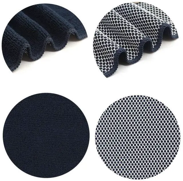 Alt view image 6 of 7 - Microfiber Cleaning Cloth, Dish Rags, 12x12inch, 8 Pack, Black