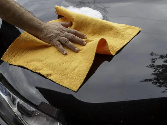Alt view image 3 of 4 - The Original Reusable Shammy Cloth 20" x 14" - Super Absorbent Chamois Towel - Great for Cars, Boats, Trucks, and RVs - Natural Viscose Sponge Cloth - Eco Friendly (1 Pack)
