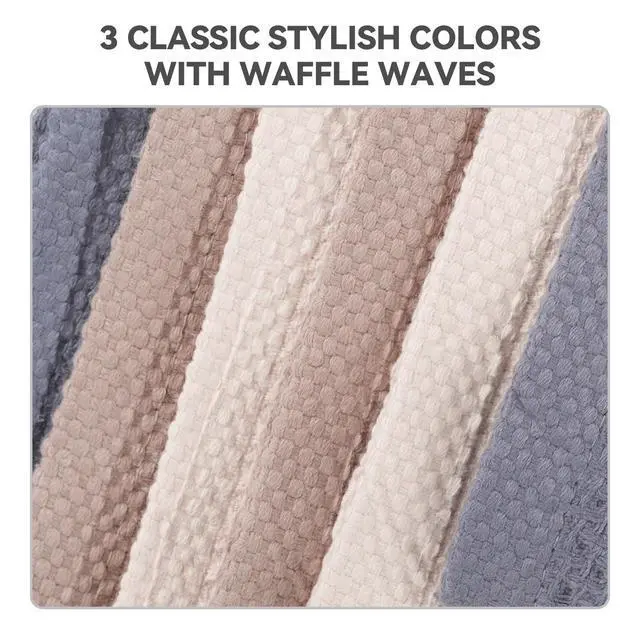 Alt view image 4 of 7 - Dish Cloth for Kitchen 6 Packs Cotton Cleaning Rags in Waffle Wave, Ultra Soft Super Absorbent Dishcloth for Washing Dishes, 13 x 13 Quick Drying Reusable Dish Towels for Home Kitchen (Mixed Color)