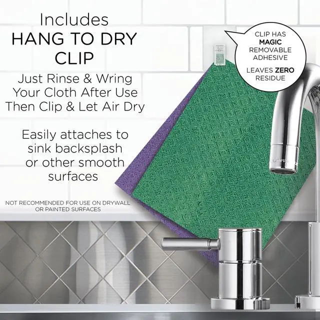 Alt view image 5 of 7 - Swedish Dishcloths for Kitchen XL, 12 Sheet Roll, Biodegradable & Compostable, Reusable Paper Towel Cleaning Cloths, 11" x 10", No Odor, Washing Dishes, Ultra Absorbent Cellulose Sponge Towel