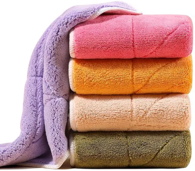 Main image of Microfiber Cleaning Cloth 10 x 10, Mixed Color Kitchen Towels, Reusable Dish Towels for Kitchen Drying, Washable Dish Rags for Washing Dishes, Absorbent Lint Free Cleaning Cloths, 5 Pack