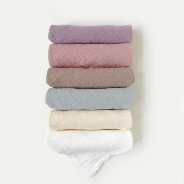 Alt view image 2 of 7 - 6 Pack Muslin Baby Washcloths, 100% Cotton Wash Cloth Set