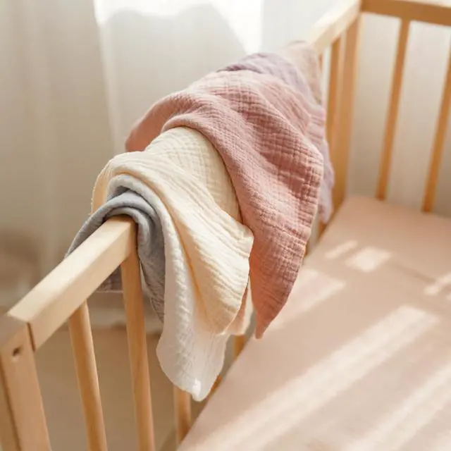 Alt view image 7 of 7 - 6 Pack Muslin Baby Washcloths, 100% Cotton Wash Cloth Set