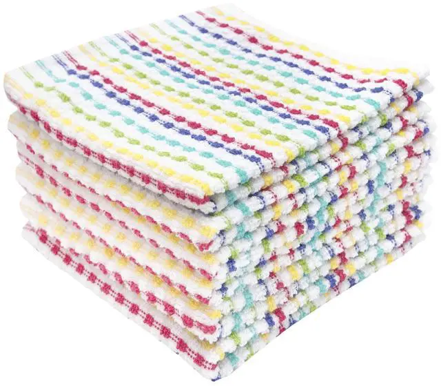 Main image of Pebble Bar Mop Towels: Highly Absorbent and Super Soft, 100% Cotton, Durable Super Absorbent Kitchen Bar Towels for Wiping Tables and Counters, 12x12, 6-Pack, Summer