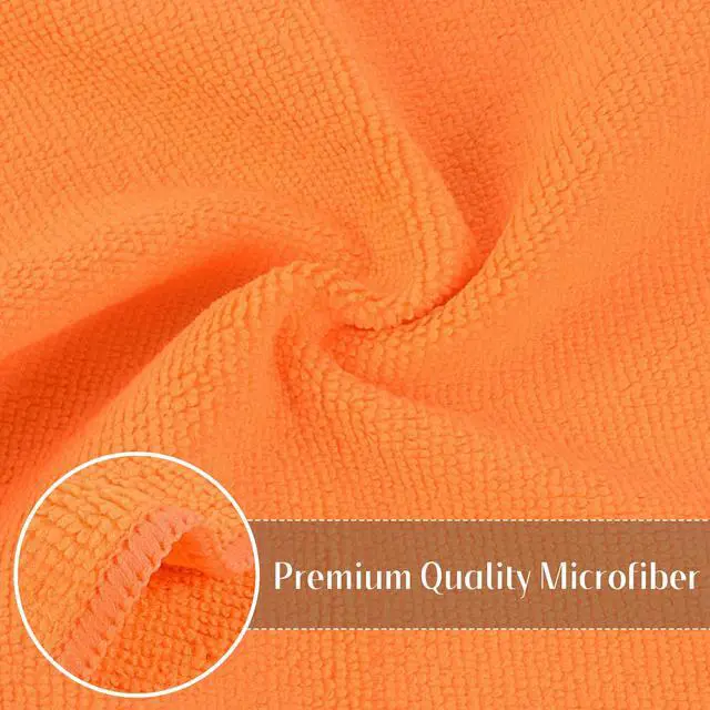Alt view image 3 of 7 - Microfiber Rag Cleaning Cloth Kitchen Dish Cloths 12x12inch 12 Pack