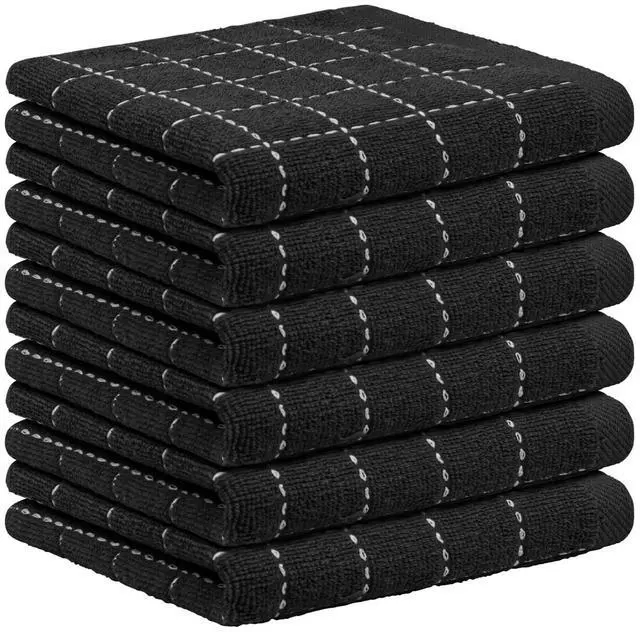 Main image of 6 Pack Terry Kitchen Towels,Dish Cloths for Washing Dishes