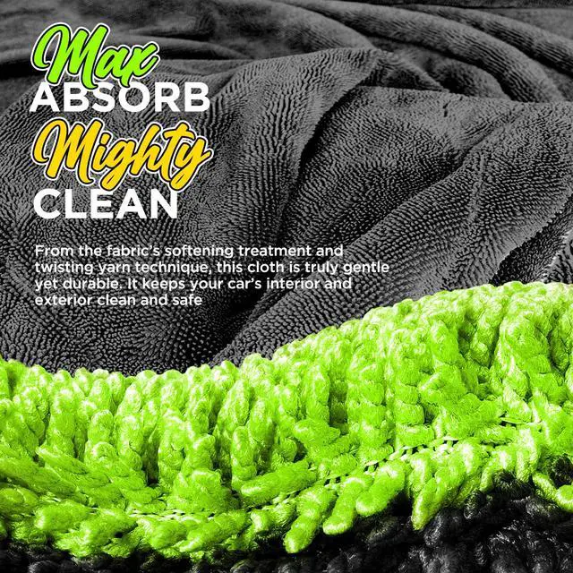 Alt view image 3 of 6 - 6-Pack Microfiber Towels for Cars (16"×12") Ultra Absorbent and Scratch-Free Car Detailing Cleaning Cloth, Trucks, Home Cleaning, Pet Drying, Boats, and Motorcycles, Gift Packed