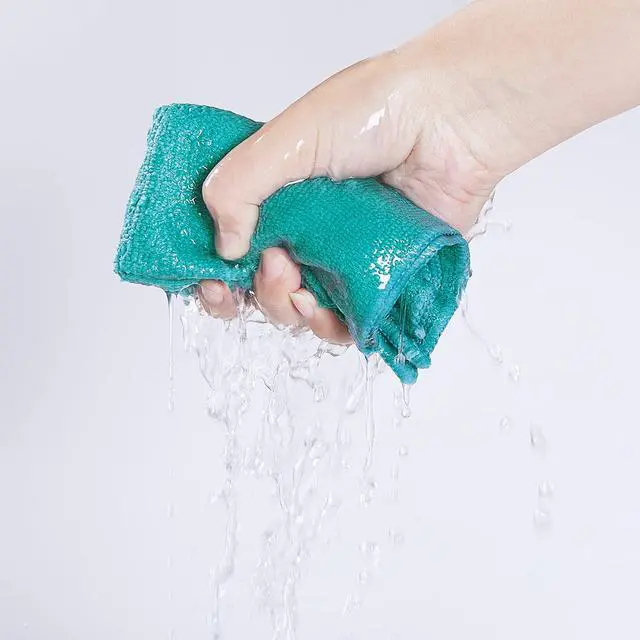 Alt view image 2 of 5 - Microfiber Cleaning Cloths for Kitchen and Cars,Reusable and Washable,Pack of 24,Blue/White/Grey, 16" L x 12" W (24)
