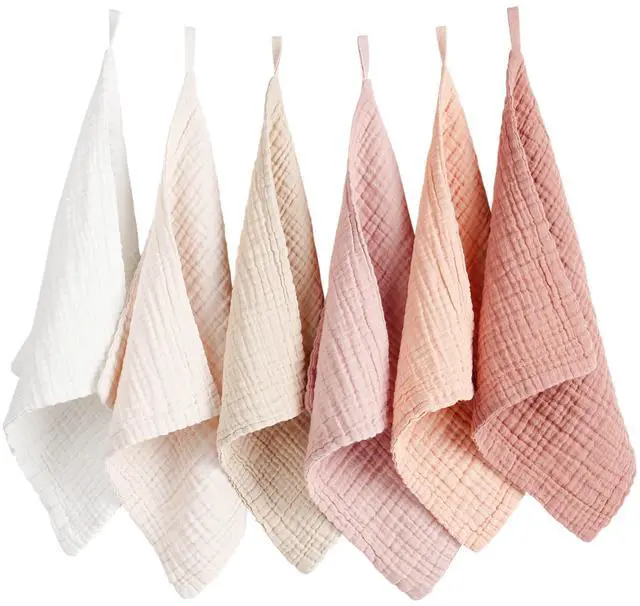 Main image of Pack Face Cloths, 100% Muslin Cotton Wash Cloth for Washing Face