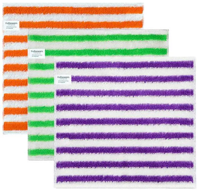 Main image of 3 Pack Cellulose Fiber Cleaning Cloth, Highly Absorbent Kitchen Cleaning Rags for Kitchen, Car, Window, Housekeeping, Household Dusting, No Odor and No Scratch Reusable, 11.8"X10.6"