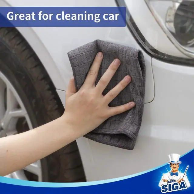 Alt view image 4 of 7 - Microfiber Cleaning Cloths, All Purpose Cleaning Towels, Pack of 6