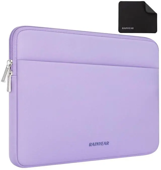 Main image of Laptop Sleeve Case 13.3 Inch, Portable Case with Pocket, Purple