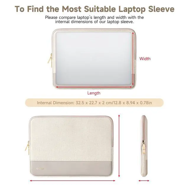 Alt view image 4 of 7 - Laptop Sleeve for 14-inch New MacBook Pro M5 Pro/Max (2026) M4/M3