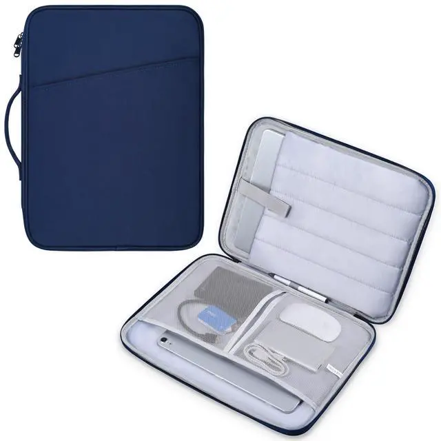 Main image of Protective Laptop Sleeve Bag for MacBook Pro 14 inch with M5 M4 M3 M2 M1 Chips Pro Max A3426 A3427 A3434 A3112 A3401 A3185 A2992 A2442 2026-2021, Apple MacBook Carrying Case with Accessory Pocket-Blue