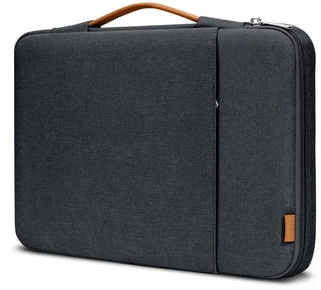 Main image of 360° Protective Laptop Sleeve for 14 inch MacBook Pro M4/M3/M2/M1 Chips Pro/Max A2992 A2918 A2779 A2442 2024-2021, 13 inch Air A2681 A2337 Pro A2686 A2338, Splash-Resistant Case Bag, Black