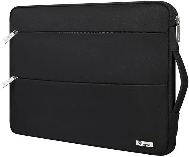 Main image of 14 15 Inch Laptop Sleeve Case, Waterproof Computer Bag Cover Compatible with MacBook Air 15 M2/M3/M4 2022-2025, MacBook Pro 15, Hp chromebook 14, 14-15 Dell Lenovo Acer Asus, Black