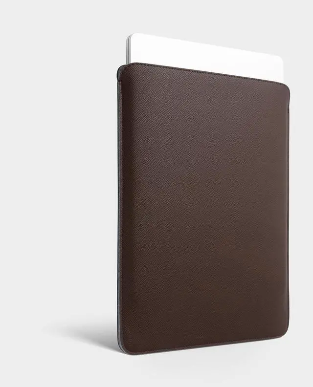 Alt view image 2 of 7 - Laptop Sleeve 14 Inch Precisely Compatible with MacBook Pro M5 M4 M3 M2 Pro/Max 2026-2021, Faux Leather Cover Case, 14 in, Coffee