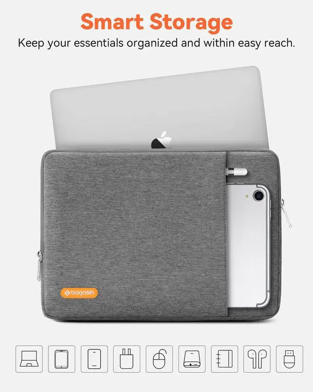 Alt view image 5 of 7 - 13.3-14 Inch Laptop Sleeve Case for MacBook Pro