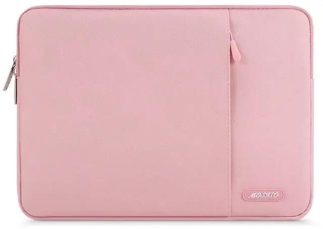 Main image of Laptop Case 14 inch, 14 inch Laptop Sleeve Compatible with HP Lenovo Dell ASUS Acer, HP Stream, Dell Latitude, Lenovo IdeaPad, Polyester Vertical Computer Sleeve Bag with Pocket, Pink